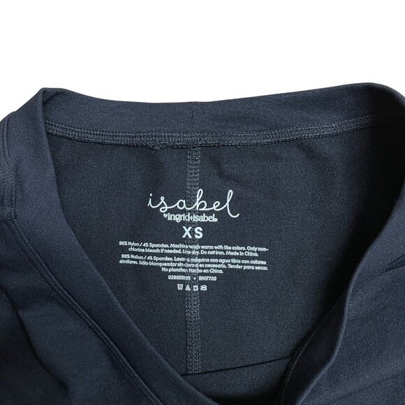 ISABEL MATERNITY DRESS FITTED BLACK STRETCH BACK SLIT LONG SLEEVE SIZE XS NWT - Picture 3 of 6